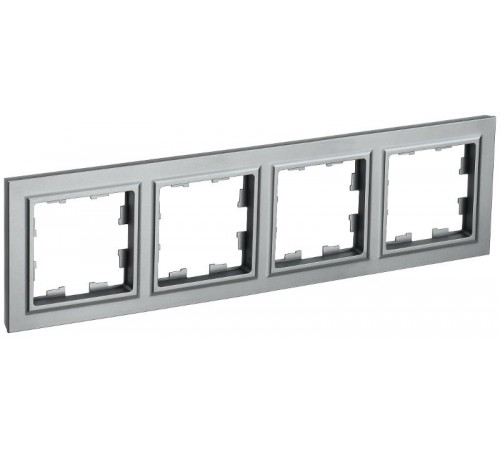 BRITE Рамка 4-ая РУ-4-БрС сталь   BR-M42-K46  IEK