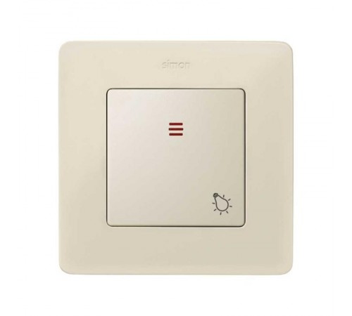 Simon 82 Клавиша с пиктограммой "лампа" для кнопочного выключателя с подсветкой, S82, S82N, S82 Detail, слоно  82016-31  Simon