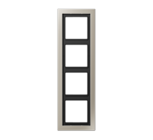 Рамка 4-кратная; благородная сталь, лакированная  ESD2984-L  Jung