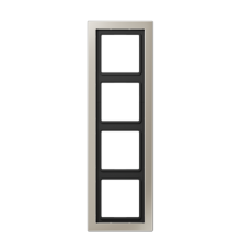 Рамка 4-кратная; благородная сталь, лакированная  ESD2984-L  Jung