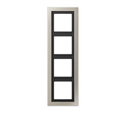 Рамка 4-кратная; благородная сталь, лакированная  ESD2984-L  Jung