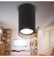 Светильник настенно-потолочный спот OL44 BK MR16 GU10 IP20 черный  Б0058496  ЭРА