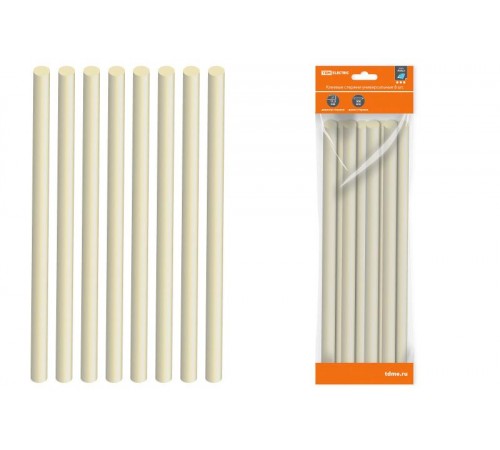 Клеевые стержни универсальные, 11,3 мм x 300 мм, 8 шт, "Алмаз"  SQ1024-0201  TDM