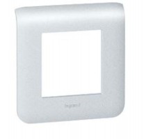 Рамка пластиковая 2 модуля Алюминий Mosaic 0  079302  Legrand