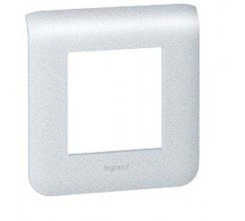 Рамка пластиковая 2 модуля Алюминий Mosaic 0  079302  Legrand