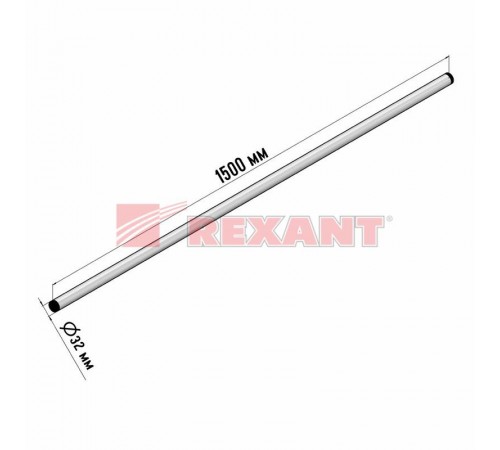 Мачта для антенн "Крым-1" 150 см  34-0483  REXANT