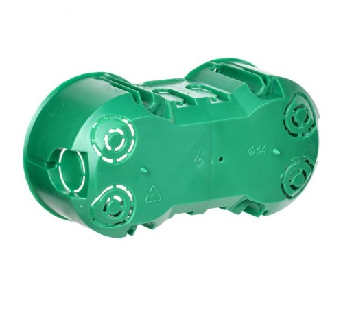 Коробка установочная 141х70x45 двухместная с саморезами, металлические лапки (для полых стен)  UKG20-141-070-045-M  IEK