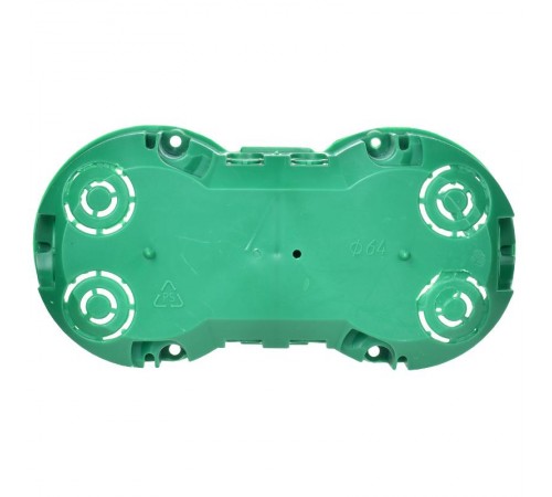 Коробка установочная 141х70x45 двухместная с саморезами, металлические лапки (для полых стен)  UKG20-141-070-045-M  IEK