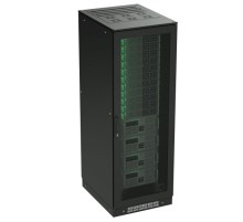 Шкаф напольный 24U 600х1000 двери перфорированная/перфорированная, укомплектован вводом и заглушками RAL 9005  R5IT2461PFB  DKC