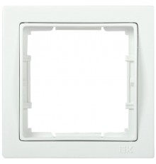 BOLERO Q1 белый Рамка 1-местная квадратная РУ-1-ББ  EMB12-K01-Q1  IEK
