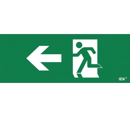 Пиктограмма (наклейка) "Фигура/стр. влево" ДПА IP20/54  LPC10-1-24-09-FNAL  IEK