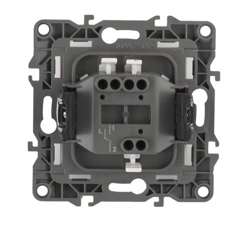 Выключатель 12-1101-06   10АХ-250В,  чёрный  Б0014626  ЭРА