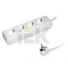 Удлинитель У04 4 места 2Р+PЕ/5метров  3х1мм2  16А/250В     WYP10-16-04-05-Z  IEK