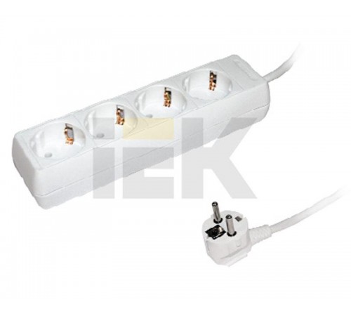 Удлинитель У04 4 места 2Р+PЕ/5метров  3х1мм2  16А/250В     WYP10-16-04-05-Z  IEK