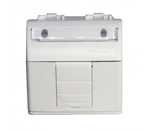 Brava белый Адаптер для информационных разъемов Keystone 2 мод.  76613B  DKC