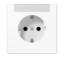 SCHUKO®-розетка 16 A / 250 B ~с дополнительной защитой и полем для надписи LS1520INAWW Jung