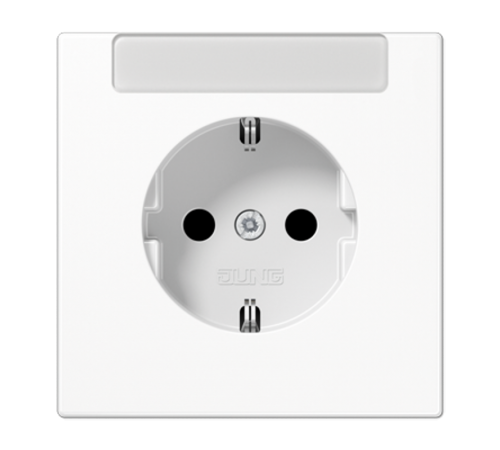 SCHUKO®-розетка 16 A / 250 B ~с дополнительной защитой и полем для надписи LS1520INAWW Jung