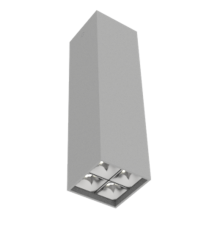 Светодиодный светильник DL-Box Reflect Multi 2x2 накладной 14 Вт 4000 К 80х80х300 мм RAL7045 серый муар  V1-R0-70255-20L17-2001440  VARTON