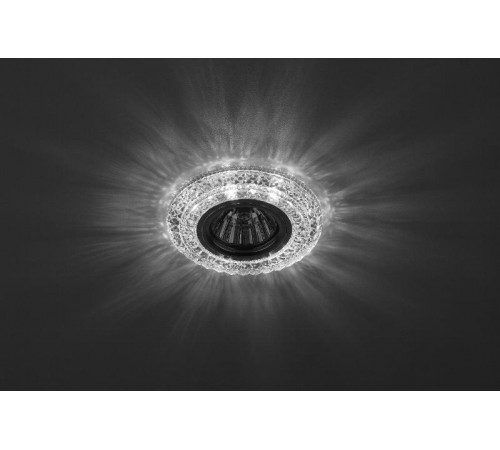 Светильник точечный встраиваемый DK LD3 MR16 7Вт GU5.3 прозрачный c белой подсветкой  Б0019202  ЭРА