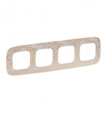 Valena ALLURE Нарцисс золото Рамка 4-ая  754354  Legrand