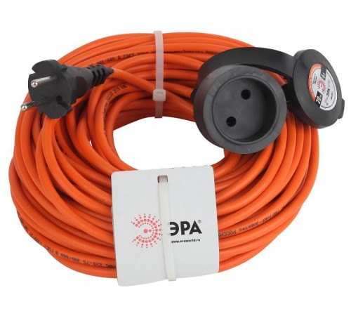 Удлинитель силовой ЭРА UPx-1-2x0.75-20m-IP44 в бухте б/з 1 гн 20м ПВС 2х0.75  Б0043037  ЭРА