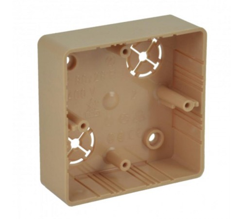 Коробка распределительная LK 80X28R / 1 (I1) 81х81х28 мм (Цвет Береза розовая)  LK 80X28R/1_I1  Kopos