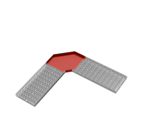 Угол горизонтальный 90град 80х500 "ПЛЮС"  GLplus90*80*500  КМ-профиль