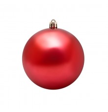 Елочная фигура "Полосатый шар", 20 см, цвет красный  502-072  NEON-NIGHT