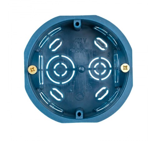 Коробка установочная КМТ-010-033 для твердых стен (71х45) с саморезами IP20 розничный стикер PROxima  plc-kmt-010-033-r  EKF