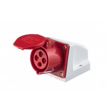 Розетка стационарная 114 3Р+РЕ 16А 380В IP44 РС-102 DEK  26029DEK  DEKraft