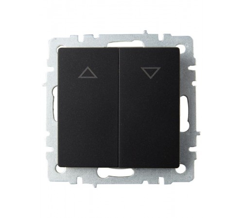 BRITE Выключатель жалюзи 10А ВС10-1-5-БрЧ черный   BR-V15-0-10-K02  IEK