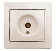 1-301-02 Intro Розетка TV одиночная, IP20, СУ, Plano, сл.кость  Б0027618  Intro