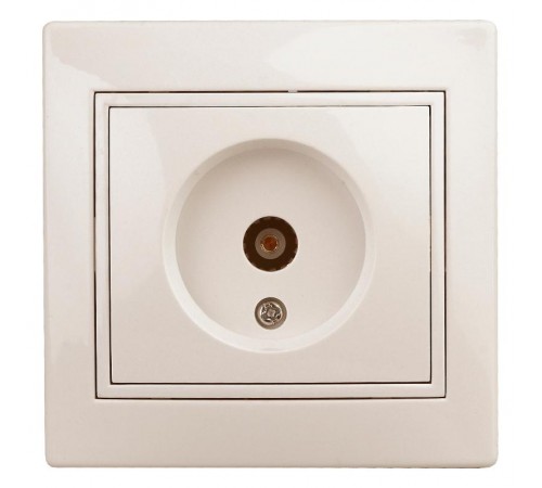 1-301-02 Intro Розетка TV одиночная, IP20, СУ, Plano, сл.кость  Б0027618  Intro