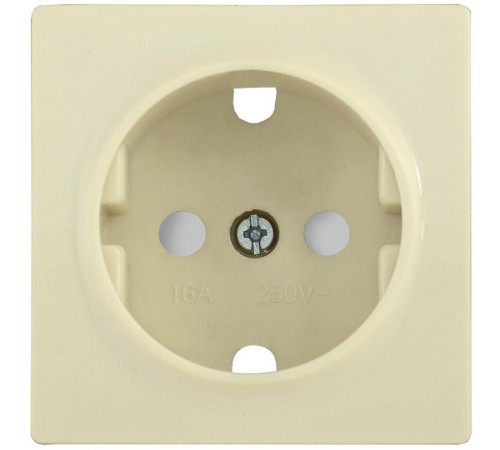 НР-2-1-БК Накладка розетка с з/к с шт. BOLERO кремовый  ENB21-R-K33  IEK