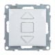 SUNO Переключатель кнопочный для жалюзи и рольставней 6А 250В. Безвинтовые зажимы. Цвет "Белый"  721138  Legrand