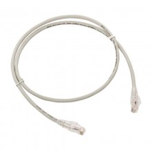 Патч-корд TERACOM PRO Cat.6 неэкранированный UTP оболочка LSZH серый (1,0м)  TRP-6UTP-LSH-1M-GY  EKF