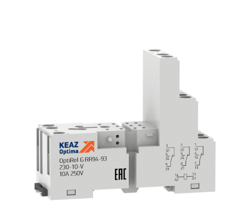 Розетка для реле OptiRel G RR94-94-230-7-V  281166  КЭАЗ