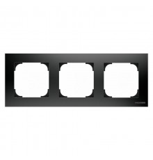 Рамка 3-постовая, серия SKY, цвет чёрный бархат2CLA857300A1501 ABB