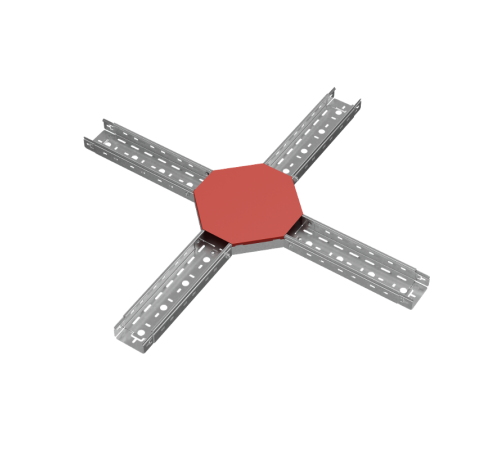 Крышка Х-разветвителя 100 мм "ПЛЮС" HD  KXDplus100 HD   КМ-профиль