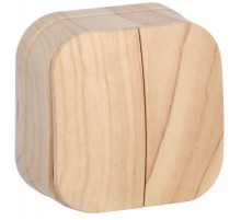 ВС20-2-0-ХС Выключ. 2-кл. о/у 10А GLORY сосна  EVH20-K34-10  IEK