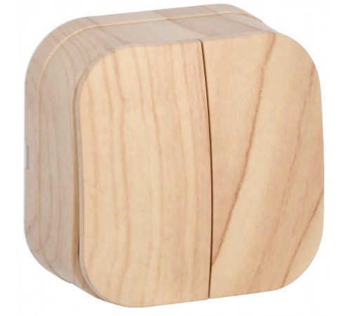 ВС20-2-0-ХС Выключ. 2-кл. о/у 10А GLORY сосна  EVH20-K34-10  IEK