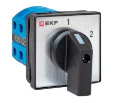 Переключатель кулачковый ПК-1-52 25А 2P "1-2" IP65  pk-1-52-25-65  EKF