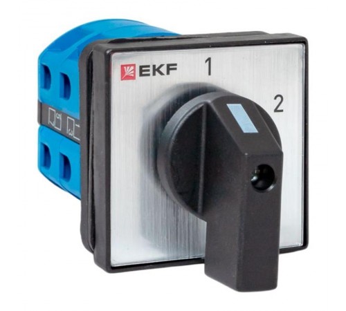 Переключатель кулачковый ПК-1-52 25А 2P "1-2" IP65  pk-1-52-25-65  EKF