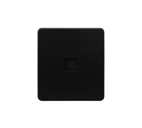 Розетка ROUND компьютерная RJ45 кат6 с/у оникс  KR-78-0724-3  Kranz