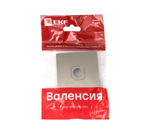 Валенсия лицевая панель розетки TV 1-местная 75Ом 5-862МГц кашемир EKF PROxima   ESA00-L-027-40   EKF