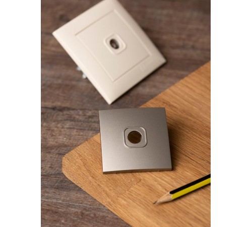 Валенсия лицевая панель розетки TV 1-местная 75Ом 5-862МГц кашемир EKF PROxima   ESA00-L-027-40   EKF