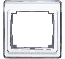 Рамка для вертикальной установки, 1 пост; акриловое стекло; белый; SL500  SL581WW  Jung