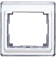 Рамка для вертикальной установки, 1 пост; акриловое стекло; белый; SL500  SL581WW  Jung