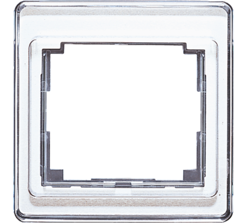 Рамка для вертикальной установки, 1 пост; акриловое стекло; белый; SL500  SL581WW  Jung