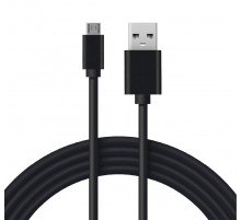 USB кабель microUSB длинный штекер 1 м черный  18-4268  REXANT